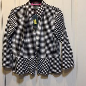 Lauren peplum blouse